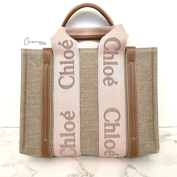 Chloe Handbags - LAST ONE LEFT New Authentic Chloe Woody Tote Small Blushy Beige